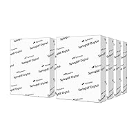 Springhill White 8.5” x 11” Cardstock Paper, 67lb Vellum Bristol, 147gsm, 2,000 Sheets (8 Reams) – Premium Lightweight Cardstock, Vellum Printer Paper with Textured Finish – 016000C