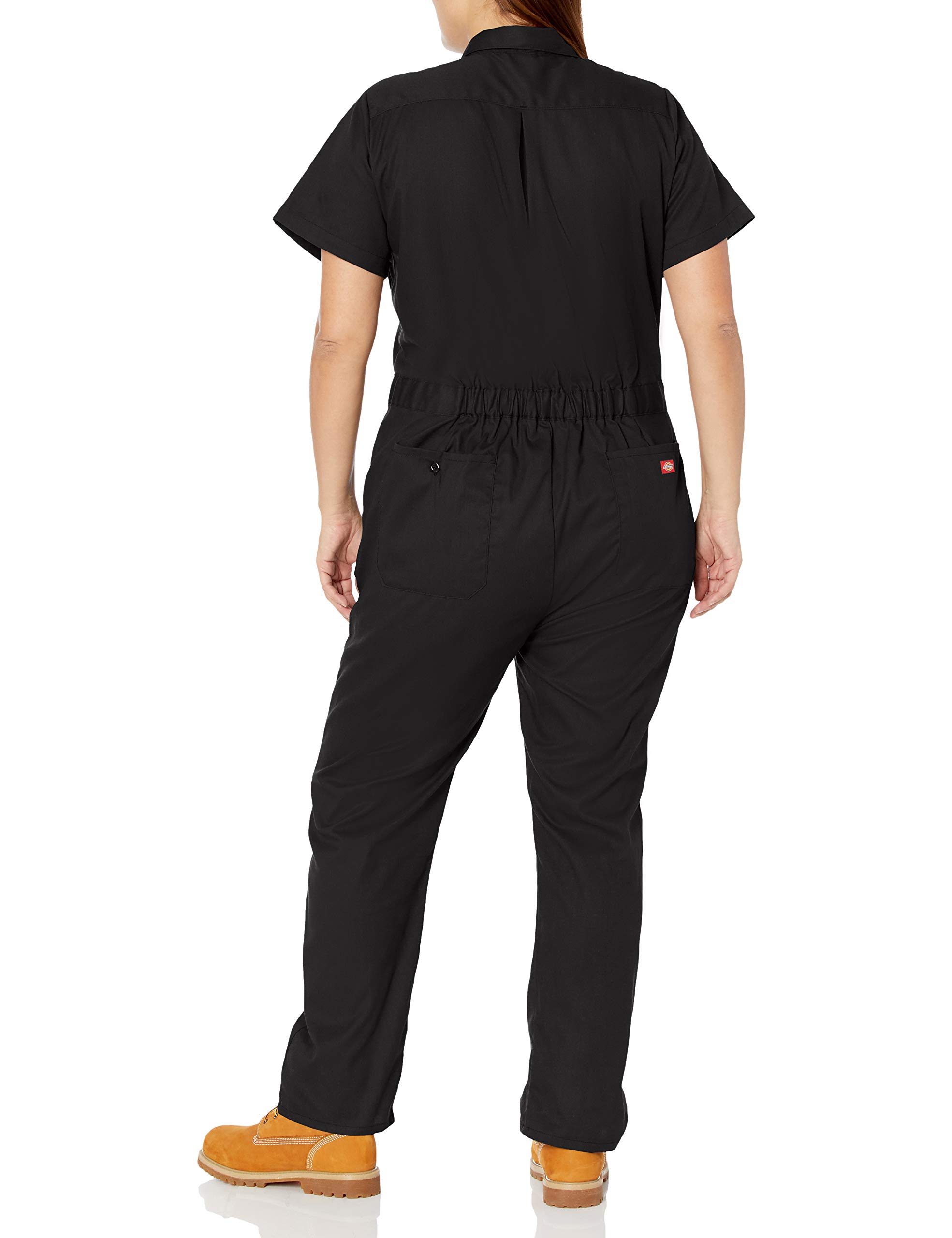 Dickies Women's Plus Size Flex Short Sleeve Coverall, Black, 1PS