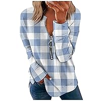 Womens Oversized Sweatshirt Casual Quarter Zip Pullover Classic Lapel Design Shirt Fall Fashion Daily Clothes