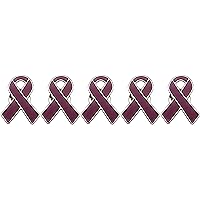Show you support for anyone that is affected by Burgundy Awareness Meanings Amyloidosis Antiphospholipid Antibody Syndrome AV Malformation Brain Aneurysm Congenital Vascular Cavernous Malformation Cystic Hygroma Disabled Adults Factor V Leiden Headache Hemangioma Hemiplegic Migraine Hemochromatosis Hirschsprung is Disease Hughes Syndrome Meningitis Multiple Myeloma Parkes Weber Syndrome Port Wine Stain Birthmark For Your Protection Items Are Packaged In A Clean Environment Using Medical Gloves And Come In A Sealed Plastic Bag. These 5 Burgundy Awareness Enamel Ribbon Pins are Jewelry Quality And are Made Of High Quality Materials The Size Of Each Pin Is 1 X ¾ And Has Silver Trim Going Around Outside Edge Of The Pin. Pins Do Not Contain Any Lead. Each Pin Has A Metal Butterfly Clutch Clasp and is sealed in a bag Show Your Support For Burgundy Awareness By Wearing One Of These Beautiful Pins Unlike others these pins are Jewelry Quality and made to last. Would make a nice gift for someone special or for yourself to show your support. OUR Not pleased with your Purchase for ANY reason at all Just let us know for a FULL Refund. Your Satisfaction is Always Our 1 Priority. I am sure each one of us has been touched by a loved one suffering show your support.