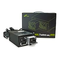 FSP Twins Pro ATX PS2 1+1 Dual Module 500W Certified Efficiency ≥90% Hot-swappable Redundant Digital Power Supply with Guardian Monitor Software (Twins Pro 500), FSP500-50RAB