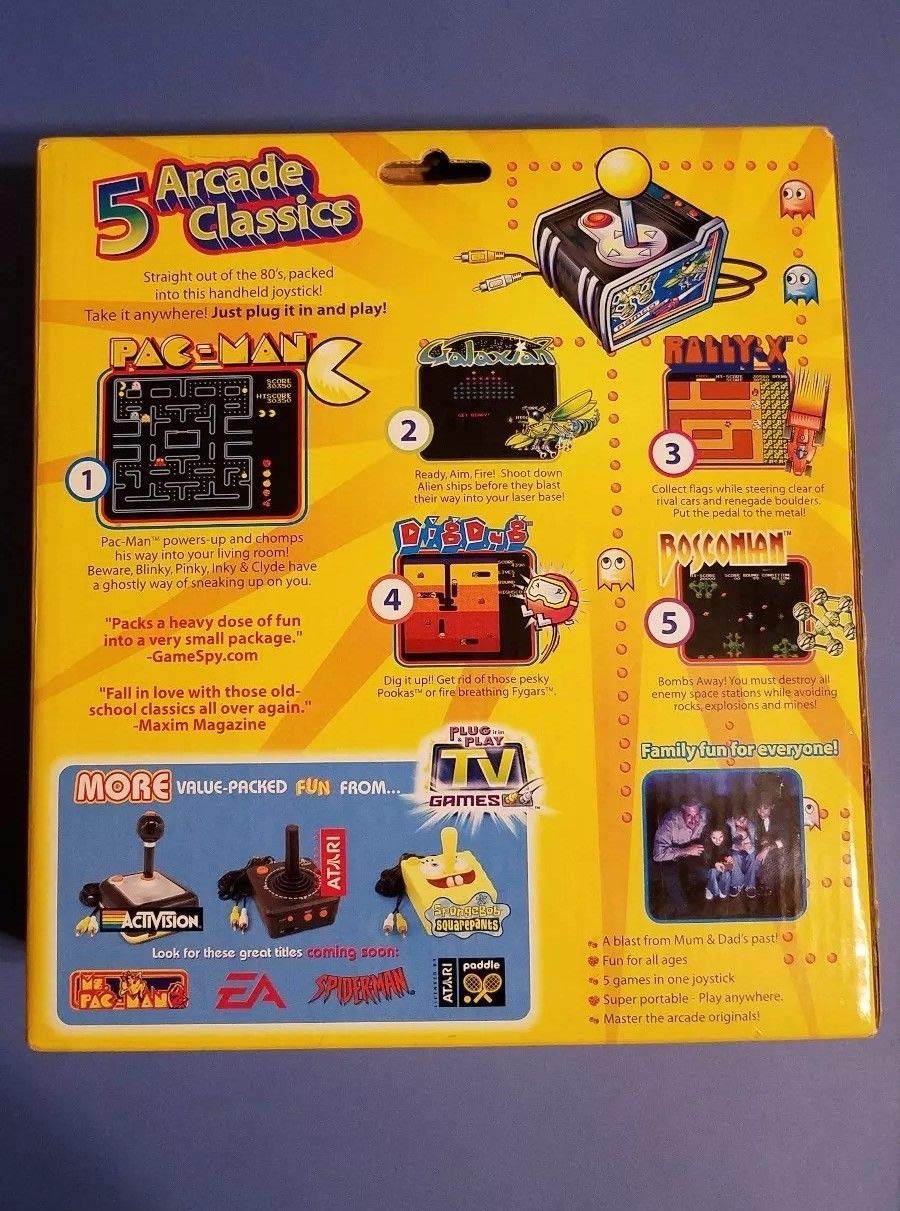 Original Pac Man Arcade Classics Namco Plug & Play TV Games