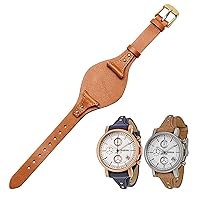 Women's 18mm Quick Release Watch Band Genuine Calf Leather Replacement Fossil Straps Watch Strap for ES4114 ES4113 ES3625