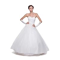 Wedding Dresses FNJ-301W Ball Room Gown with Mini Scattered Flowers