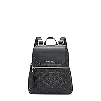 Calvin Klein Women's Reyna Signature Key Item Flap Backpack