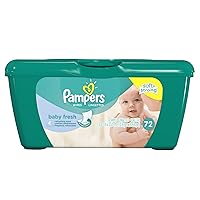 Pampers Baby Wipes Baby Fresh Tub, 72 Count