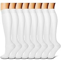 Laite Hebe Compression Socks For Women& Men circulation(8 Pairs),Socks-Best for Running,Sports,Hiking,Flight travel,Pregnancy