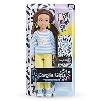 Corolle Girls Zoe Shopping Surprise Set Fashion Doll and 6-Piece Accessory Set, for Kids Ages 4 Years and up