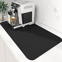 WISELIFE Coffee Mat Super Absorbent Dish Drying Mat Coffee Bar Accessories Match with Coffee Maker Coffee Machine Coffee Pot Large Drying Mats for Kitchen Counter 17