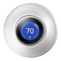 Metal Nest Learning Thermostat Wall Plate Compatible with Nest Learning Thermostat 3rd 2nd 1st Generation Silver (Wall Plate Only &2020 Nest Thermostat Can't Be Used)