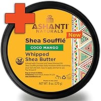 Bundle – African Black Soap Bar 8 oz (Argan) | Shea Butter Souffle 8 oz (Coco Mango)