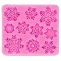 Christmas Silicone Molds Chocolate and Candy Molds Reusable and Non-stick Small Candies Baking Molds D1-SDGJMJ (Hot Pink)
