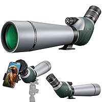 Gosky 20-60x80 Dual Focusing ED Spotting Scope - Ultra High Definition Optics Scope with Carrying Case and Smartphone Adapter for Target Shooting Hunting Bird Watching Wildlife Astronomy Scenery