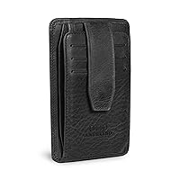 RFID Blocking Minimalist Men’s Wallet - Slim, Italian Leather Credit Card Holder and Zippered Coin Slot