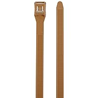 Panduit IT9115-CUV18 In-Line Cable Tie, Weather Resistant Nylon 6.6, UV Tan, 124 Min Tensile Strength, 4.53