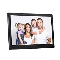 Dragon Touch Classic 15 Digital Picture Frame, 15.6” FHD Touch Screen WiFi Digital Photo Frame Instant Share Photos and Videos via App, Email, Cloud, Wall Mountable, Portrait and Landscape , Black