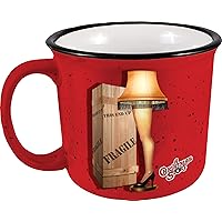 Spoontiques - Leg Lamp Camper Mug - Cute Ceramic Campfire Mug - Great for Outdoor Lovers, Backpackers, Adventurers - Friends & Family Gifts