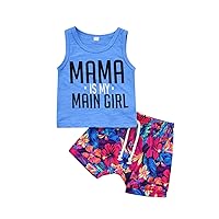 2Pcs Baby Boys Summer Clothing Sets Letters Print Sleeveless Tank Tops T-Shirt Dinosaur Print Shorts Outfits