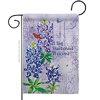 G154096-BO Bluebonnet Welcome Spring Floral Decorative Vertical, Garden Flag 13