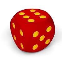 160 x 160 x 160 mm Foam Dice with Countersunk Dots (Red)
