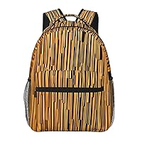Wooden Wall Backpack Lightweight Casual Backpacksn Multipurpose Backpack With Laptop Compartmen
