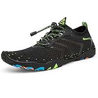 Men's Aqua Water Shoes Lightweight Quick Drying Boating Barefoot Sneakers for Beach Pool Swim