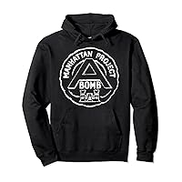 Atomic Bomb Manhattan Project White Print Pullover Hoodie