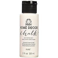 FolkArt Home Décor Chalk Furniture & Craft Acrylic Paint in Assorted Colors, 2oz, Cottage White