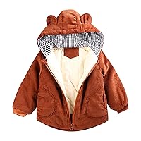 Toddler Girls Boys Winter Cartoon Windproof Coat Hooded Warm Outwear Jacket Windbreaker Size 6 Kids Jackets Boys