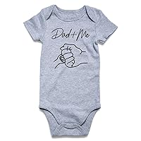 UNICOMIDEA Baby Boys Girls Romper Letter Printed Newborn Outfit Short Sleeve Bodysuits 0-12 Months