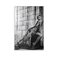 Audrey Hepburn （Fishing Net Outfit） movie Posters Hot Girls Black&white Vintage Aesthetic Art Poster Poster Decorative Painting Canvas Wall Art Living Room Posters Bedroom Painting 20x30inch(50x75cm)