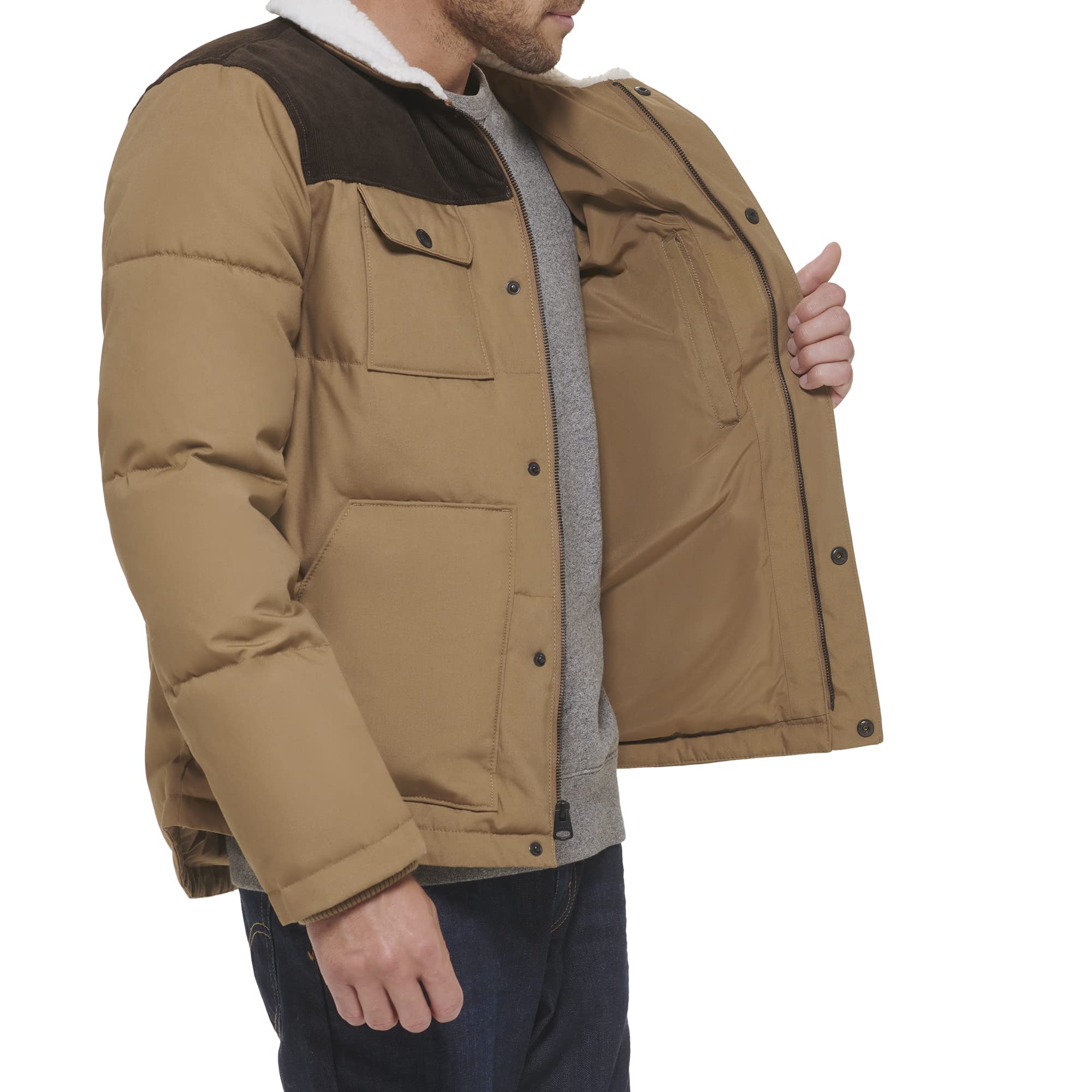 Mua Levi's Men's Quilted Mixed Media Shirttail Work Wear Puffer Jacket trên  Amazon Mỹ chính hãng 2023 | Giaonhan247