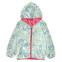 Fleece Jacket Baby Boy Swirls Light Pastel Bright Blue Boys' Outerwear Jackets & Coats pink Toddler Boy Zip Up Jacket