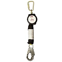 Madaco Mad Dog Roof Construction Fall Protection Heavy Duty Industrial Safety 6' Self Retractable Shock Pack Lanyard, Self Retracting Lifeline, snap hook SRL-9166