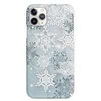 Inspired Cases - 3D Textured iPhone 11 Pro Max Case - Rubber Bumper Cover - Protective Phone Case for Apple iPhone 11 Pro Max - Silver Winter Snowflakes - Black
