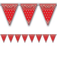 Bandana Pennant Banner Party Accessory (1 count) (1/Pkg)