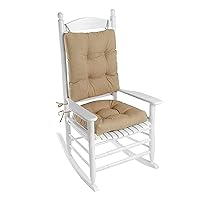 Klear Vu Solarium Cushion, Indoor and Outdoor Rocking Chair Pad for Patio, Living or Nursery Room, 2 Piece Set, Seat 19