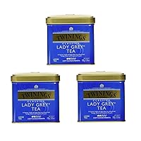 Twinings Lady Grey Loose Leaf Tea Tin, 3.53 Ounce (Pack of 3)