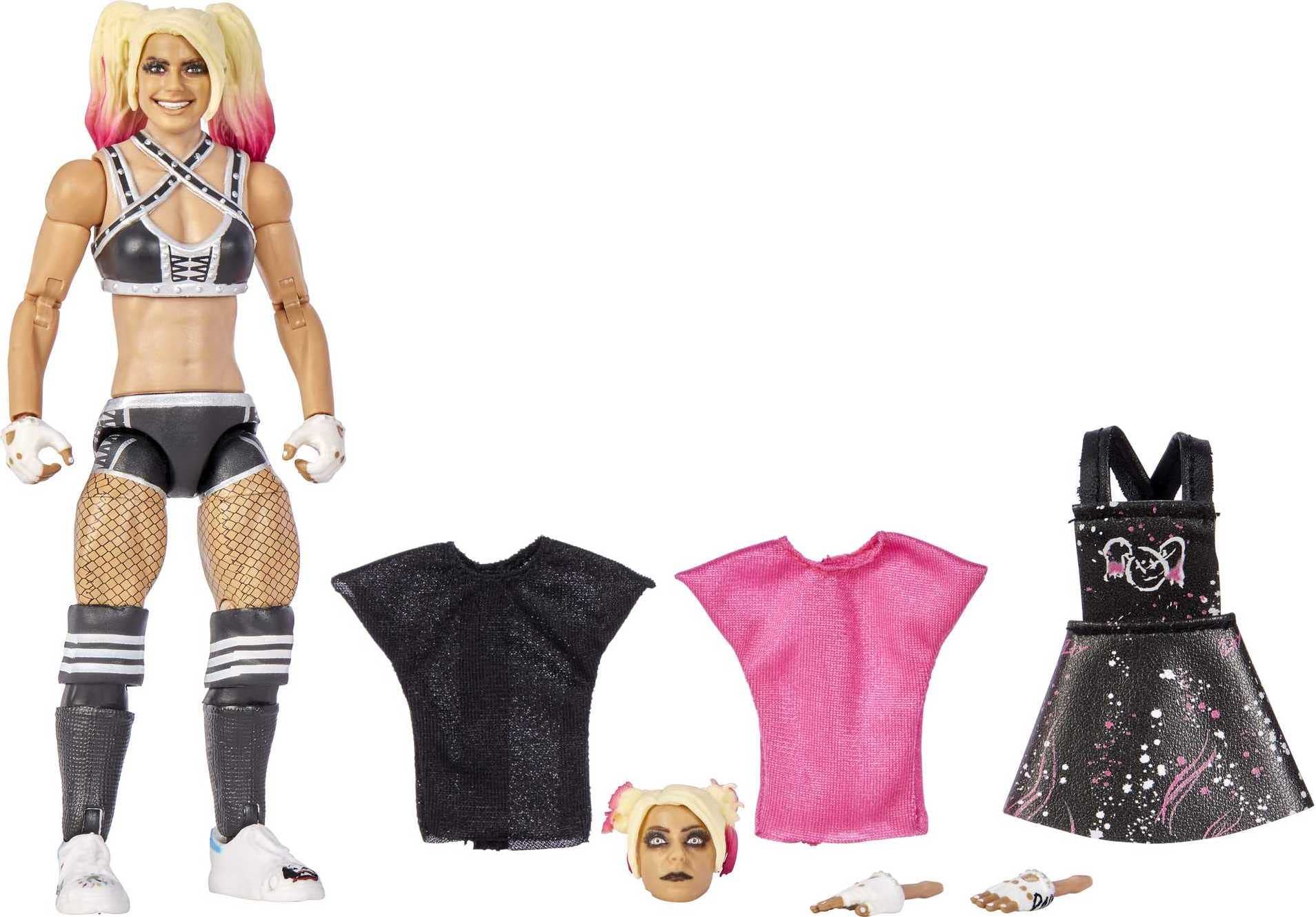 Mattel Ultimate Edition Alexa Bliss Action Figure, 6-inch Collectible with Interchangeable Heads, Swappable Hands & Entrance Gear for Ages 8 Years Old & Up