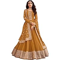 Wedding Reception Wear Beautiful Designer Anarkali Gown Suits Indian Stitched Shalwar Kameez Dresses