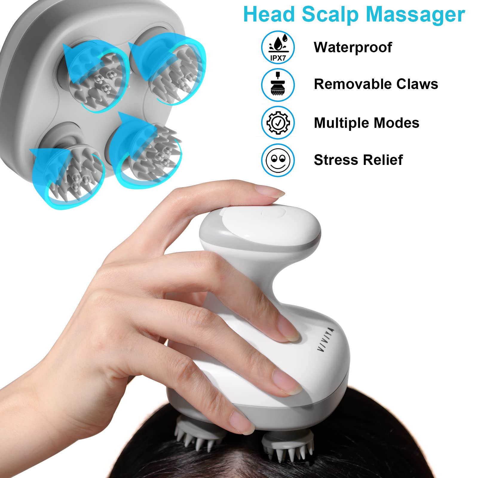 Hair Clean Brush Scalp Massager Hair Washing Comb Head Massage Spa Slimming  | eBay