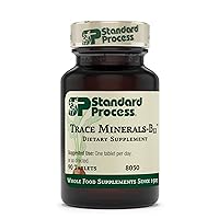 Standard Process Trace Minerals-B12 - Whole Food Spleen, Bone Health, Immune Support, Metabolism and Thyroid Support with Manganese, Kelp, Iodine, Copper, Vitamin B12, Zinc, and Iron - 90 Tablets