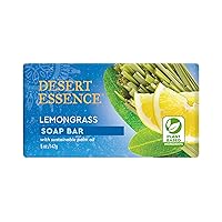 Lemongrass Soap Bar - 5 Ounce - Cleanse & Soothes Skin - Tea Tree Oil - Aloe Vera - Jojoba Oil - Refreshing Rich Scent - Acne - Invigorating Moisturizer