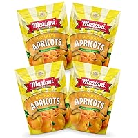 Mariani | Ultimate Dried Apricots | Healthy Snacks for Kids & Adults | Dried Fruit | Vegan Snacks | Gluten Free Snacks | No Sugar Added, Fat Free, Non GMO | 6 Ounces (Pack of 4)