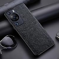 Card Slot Bag Holder Case for Huawei P60 P50 P40 Pro Lite funda PU Leather Cover for Huawei P60 Pro case,Black,for P60 Pro