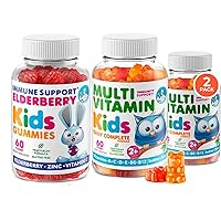 DR. MORITZ Multivitamin Gummies 2 Pack and Elderberry Gummies for Kids and Toddlers