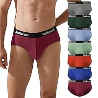 BAMBOO COOL Men's Underwear Briefs Soft Breathable Briefs Underwear Contour Pouch No Fly Men's Briefs