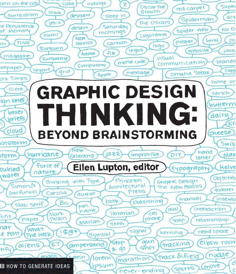Graphic Design Thinking: Beyond Brainstorming (Renowned Designer Ellen Lupton Provides New Techniques for Creative Thinking About Design Process with Examples and Case Studies) (Design Briefs)