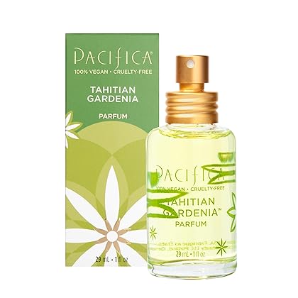 Pacifica Beauty, Tahitian Gardenia Clean Fragrance Spray Perfume, Made with Natural & Essential Oils, Citrus Gardenia & Jasmine Scent, Vegan + Cruelty Free, Phthalate-Free, Paraben-Free Gifts for Her