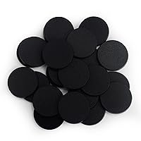 110Pcs Round Textured Plastic Model Bases for Gaming Miniatures or Wargames Table Games (25mm/0.98inch)